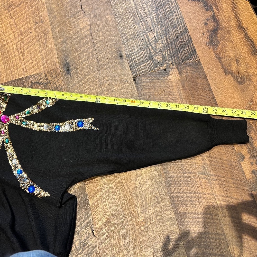 Lily Rubin VINTAGE Embellished 100% wool sweater - Picture 5 of 8